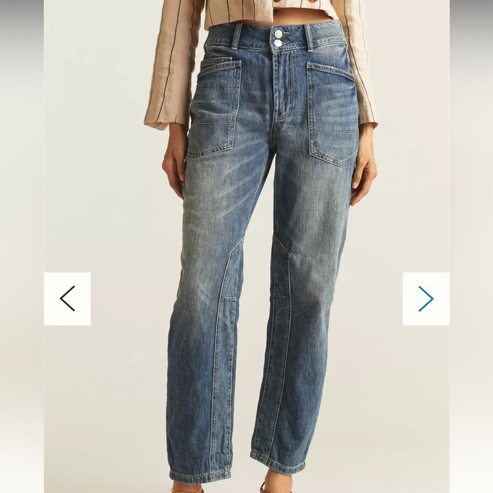 Pilcro Blue Ankle & Cropped Jeans